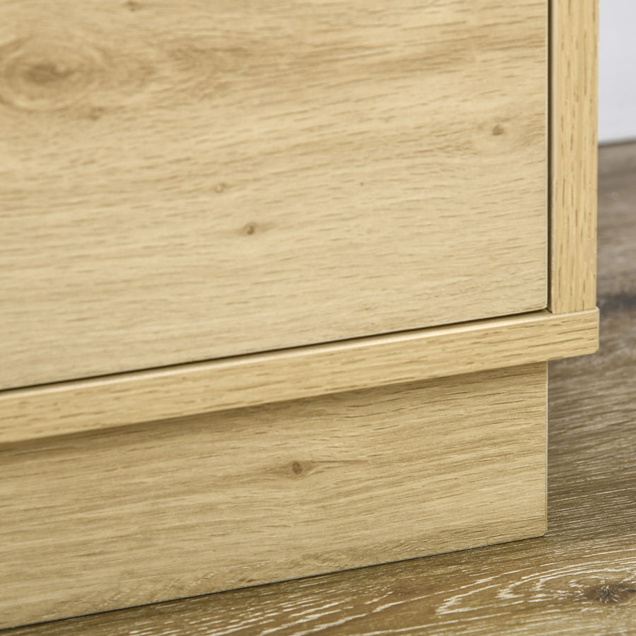 4 Drawer Dresser, Boho Chest of Drawers Storage Cabinet, Natural