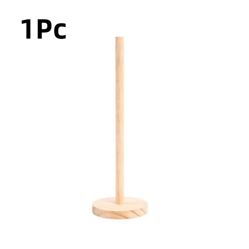 Bamboo paper towel holder