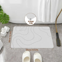 Diatomite Bath Mat — Quick-Dry, Non-Slip, 40×60cm