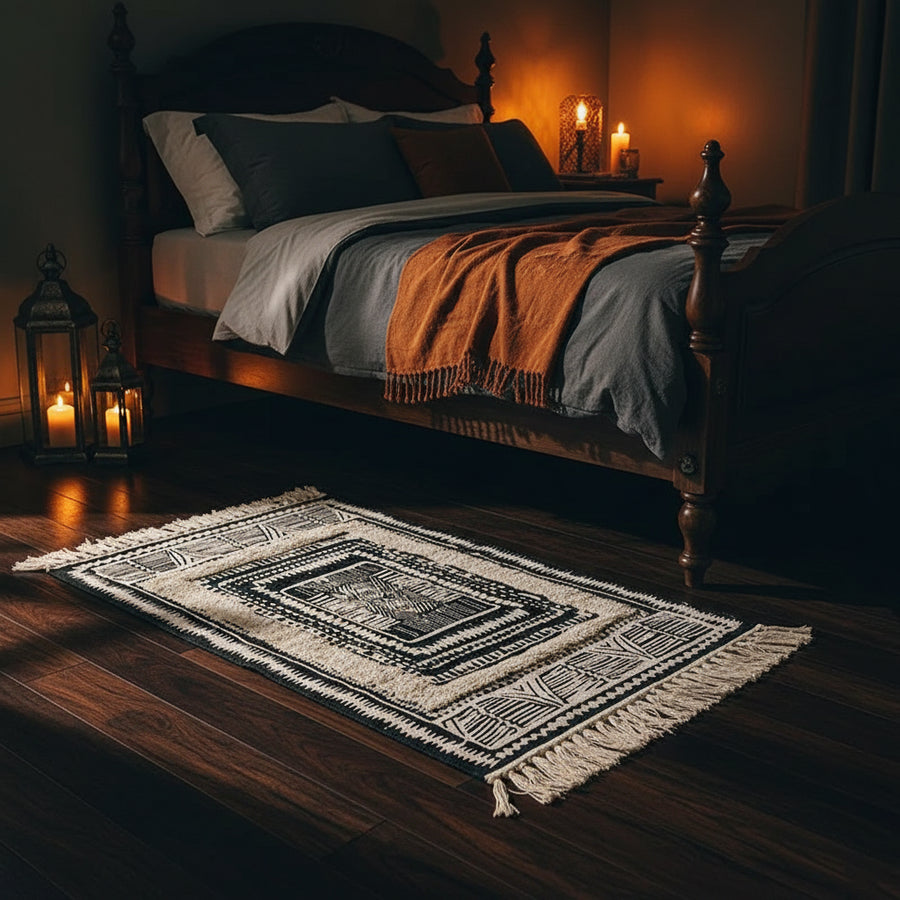 Nordic Tassel Area Rug | Soft Non-Slip Floor Mat | 60×90cm & 60×130cm