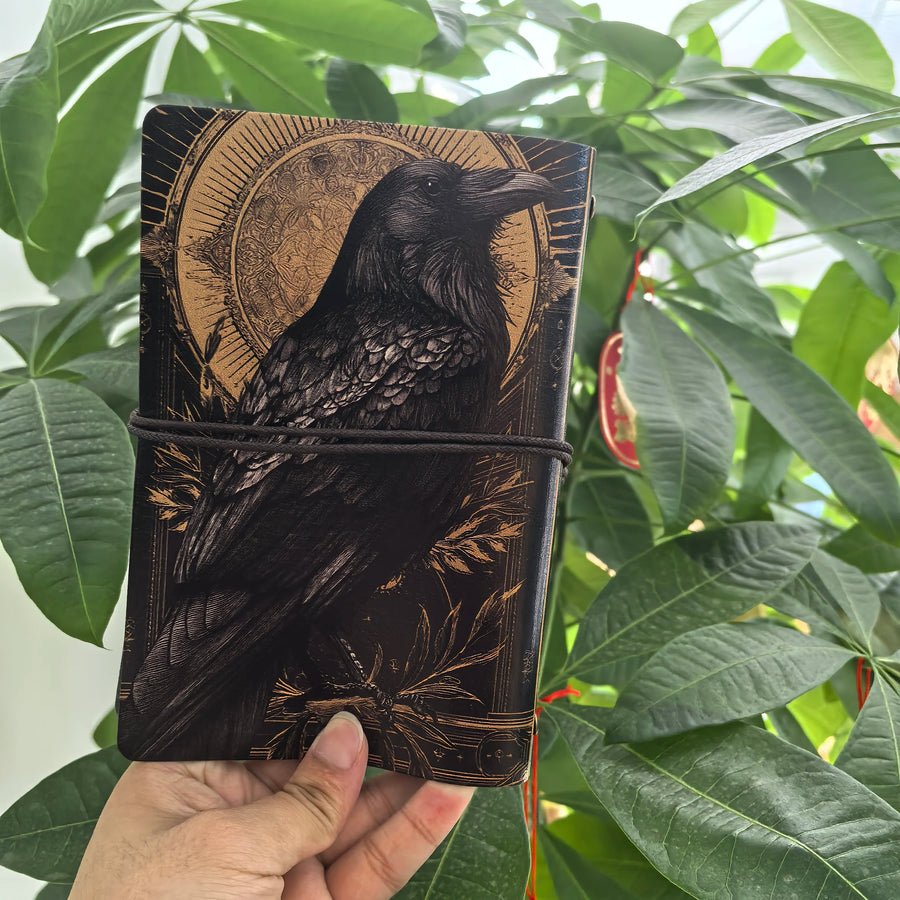 Dark academia raven journal