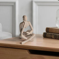 Abstract Thinker Resin Sculpture — Bookshelf & Desk Figurine | Modern Home Decor