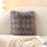 Soft Plush Fur Cushion Cover — 45x45cm | 7 Colours | Sofa & Bedroom Decor