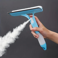Window & Glass Squeegee with Built-In Spray Bottle