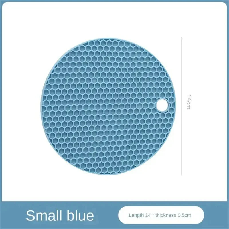 Silicone Honeycomb Table Mat — Anti-Slip Coaster & Pot Holder, Small or Large