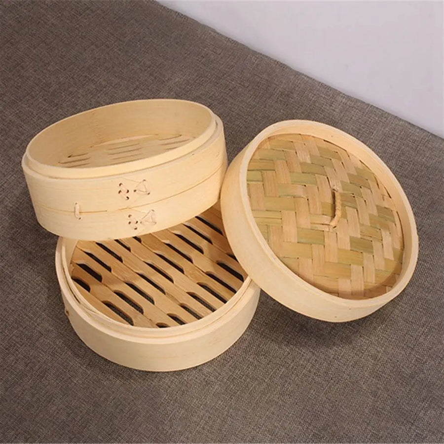 Bamboo steamer basket
