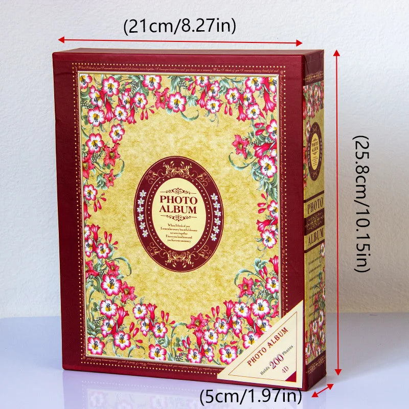 Boxed Loose-Leaf Photo Album — 200 Pages | 6-Inch Sleeves | Keepsake Gift