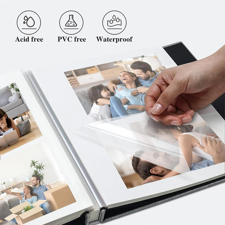 Self-Adhesive Photo Album — 40 Pages | DIY Lay-Flat Scrapbook