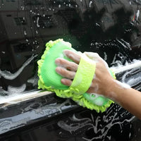 Microfiber Car Wash Sponge Glove — Scratch-Free Detailing