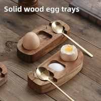 Wooden Egg Cup Tray