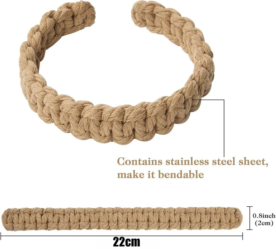 Handmade Jute Curtain Tie-Backs | Twist Knot Design | Boho Window Decor