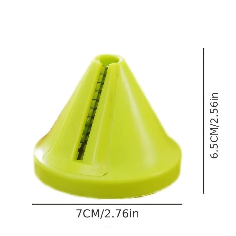 Rotary Vegetable Grater & Spiral Peeler — Manual Twist Shredder, Compact