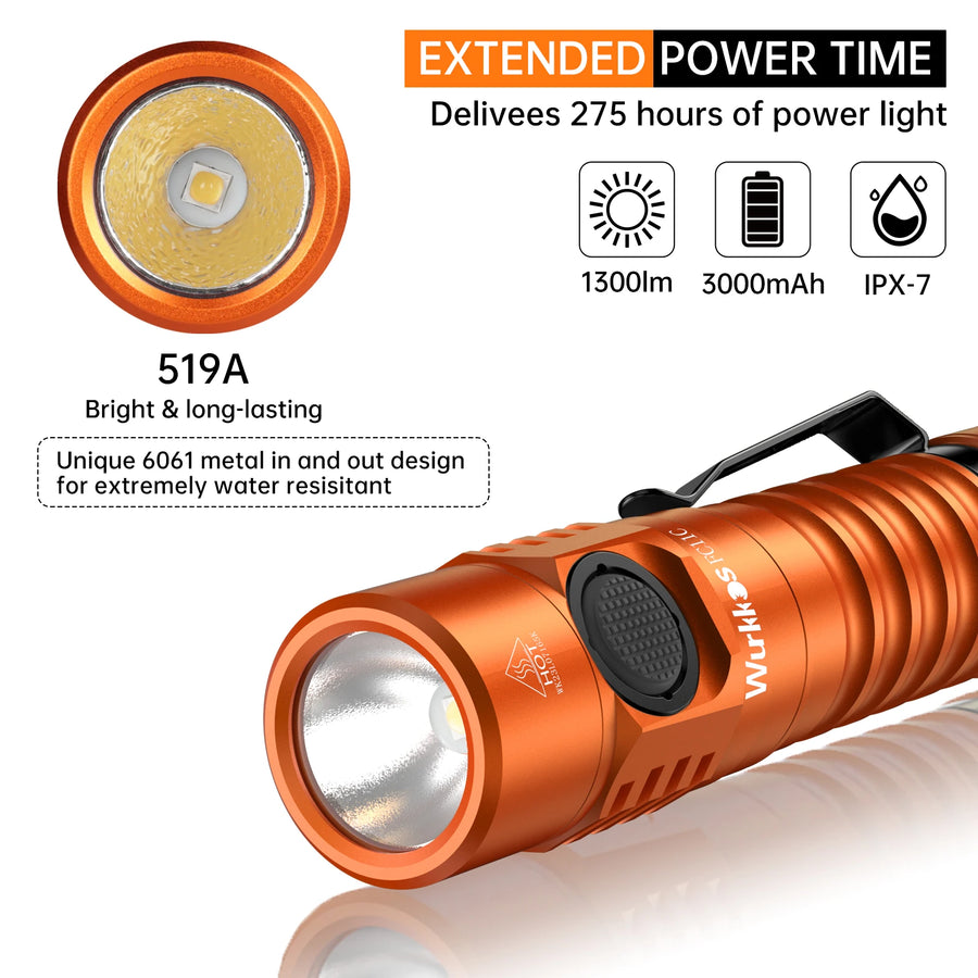 Wurkkos FC11C High-Power Flashlight