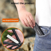 Portable Double-Sided Diamond Knife Sharpening Stone | 400/600 Grit | Foldable