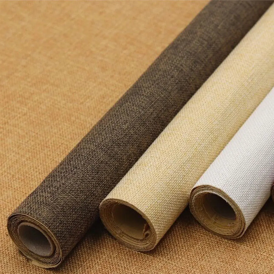 Self-Adhesive Linen Fabric — 10 Colours, 3 Sizes, DIY & Craft