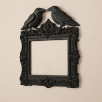 Dark Gothic double raven wall frame