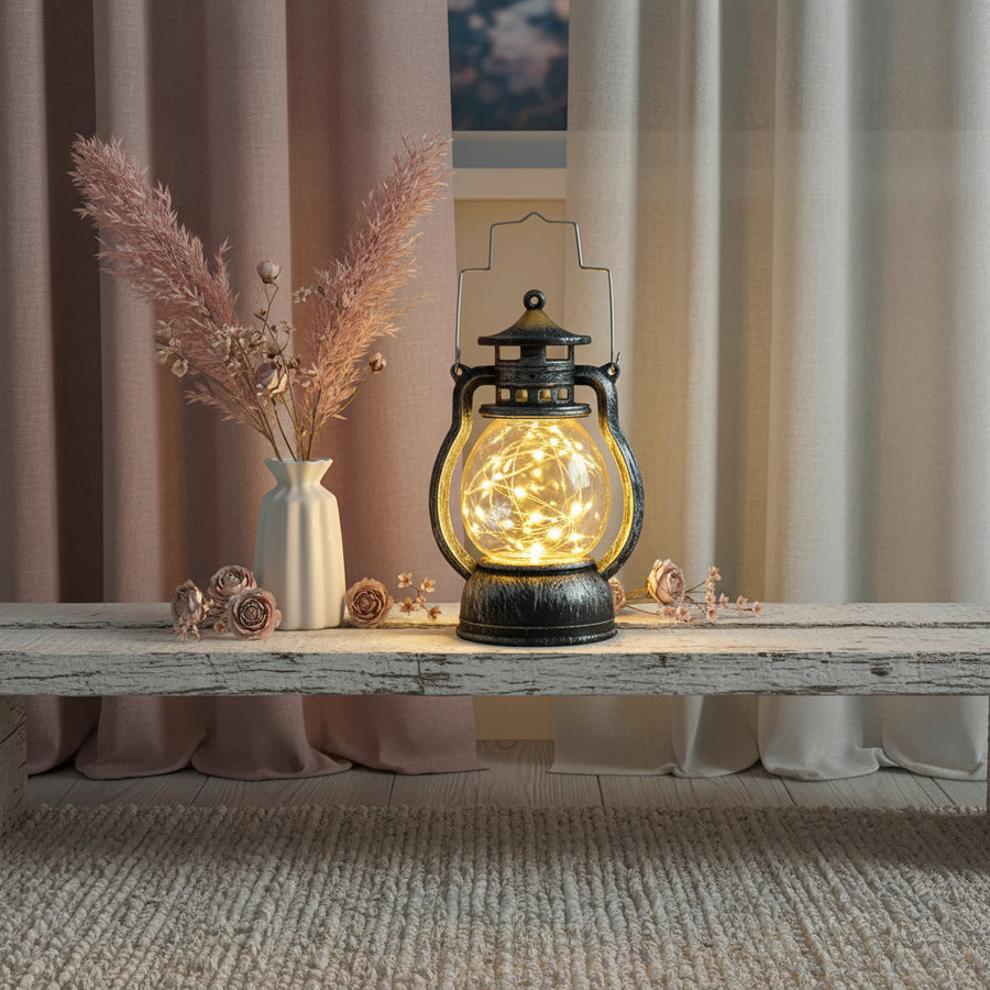 Retro Flameless LED Kerosene Lamp — Warm Light Candlestick, 7 Styles