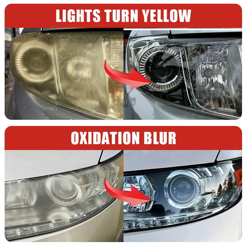 Car Headlight Restoration Polish — Removes Yellowing, Oxidation & Light Scratches