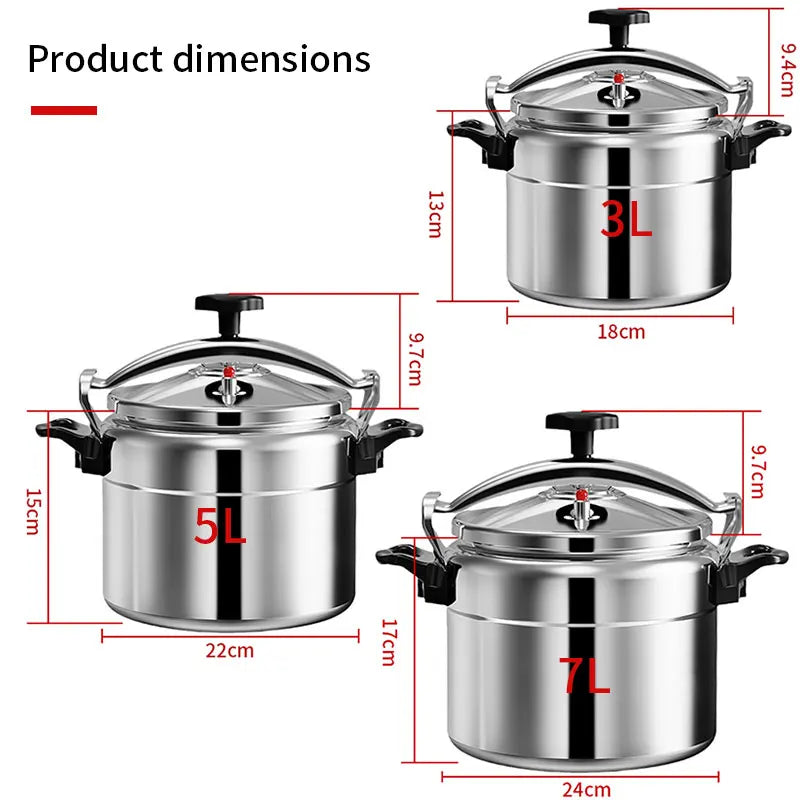 Aluminium pressure cooker