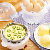 Double-layer electric egg steamer