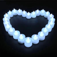 Flameless Battery LED Tea Candles — Realistic Flicker | Wedding & Home Décor