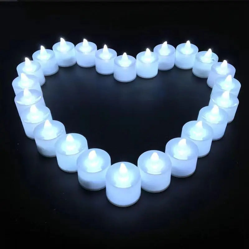 Flameless Battery LED Tea Candles — Realistic Flicker | Wedding & Home Décor