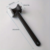 Heavy-Duty Stainless Steel Meat Tenderizer Hammer | Gold & Black
