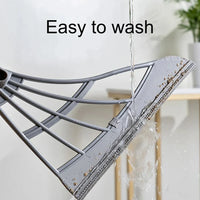 Silicone Scraper Broom & Floor Wiper — Glass, Tiles & High Surfaces