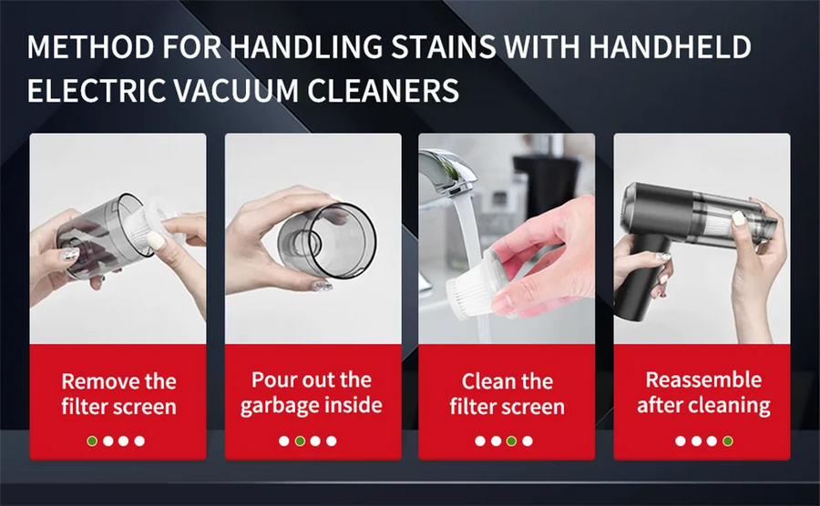 Cordless handheld car vacuum