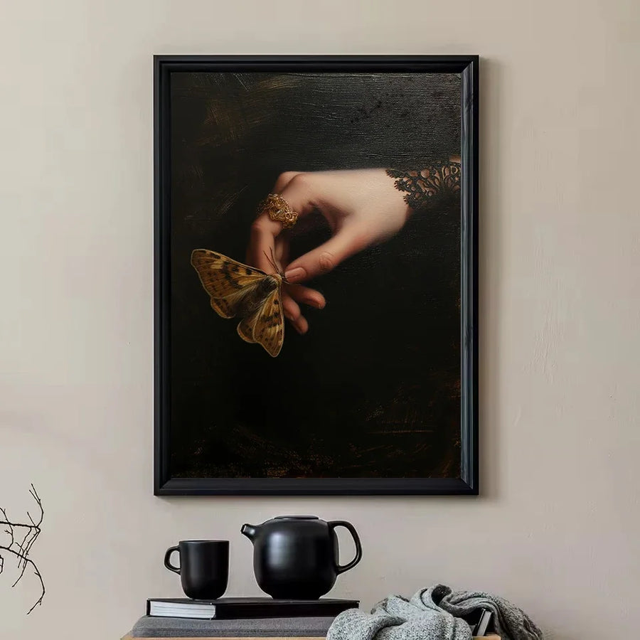 Dark academia canvas print