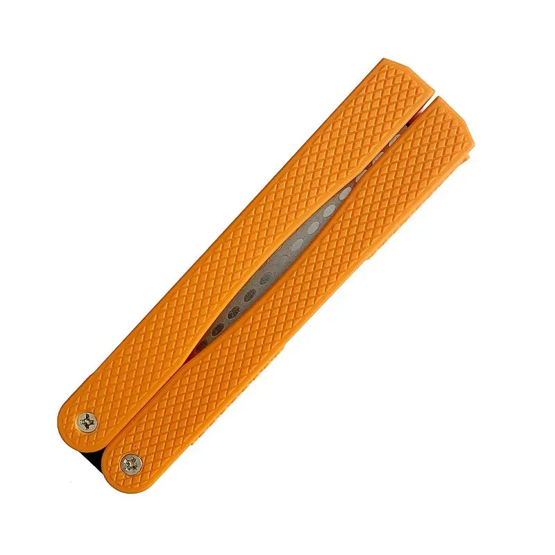 Portable Double-Sided Diamond Knife Sharpening Stone | 400/600 Grit | Foldable