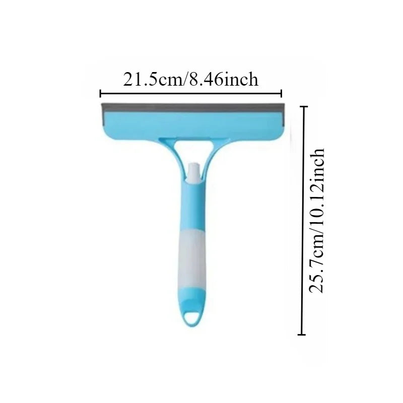 Window & Glass Squeegee with Built-In Spray Bottle