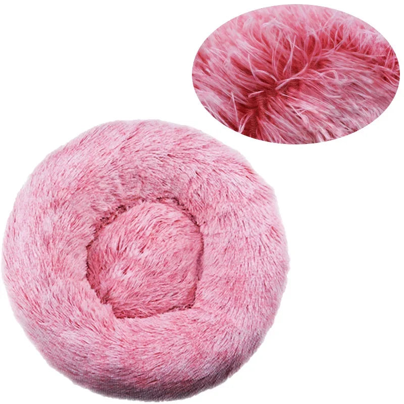Round Plush Pet Bed | Dogs & Cats | 40–90cm
