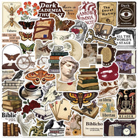 Dark academia vinyl sticker pack — 50 designs