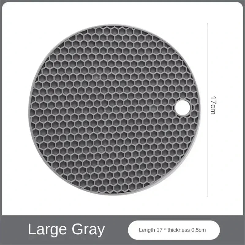 Silicone Honeycomb Table Mat — Anti-Slip Coaster & Pot Holder, Small or Large