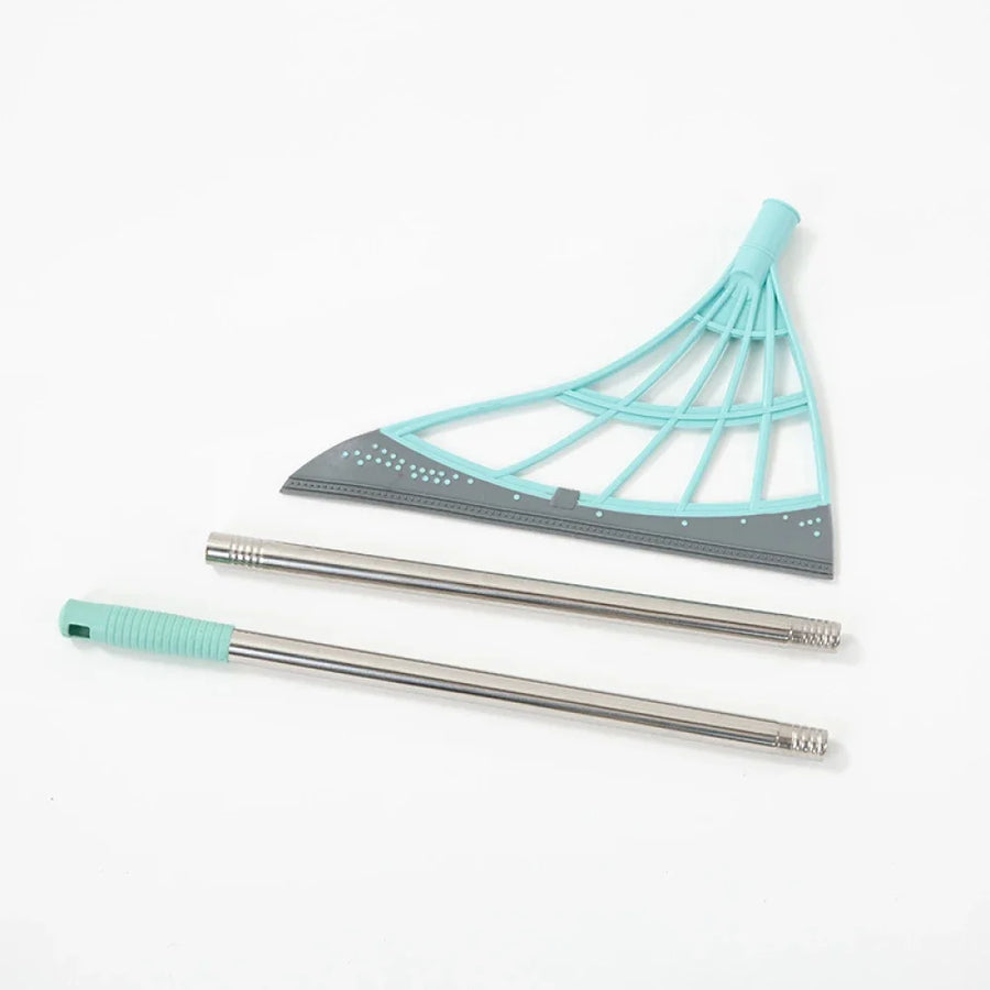 Silicone Scraper Broom & Floor Wiper — Glass, Tiles & High Surfaces