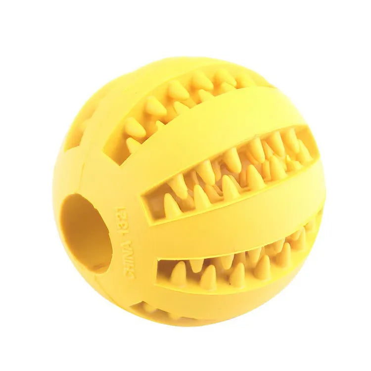 Rubber Chew & Treat Feeder Ball for Dogs & Cats