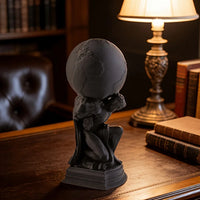 Dark Atlas skeleton sculpture