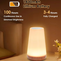 Rechargeable Touch Night Light — 13 Colours, Dimmable, Remote Control