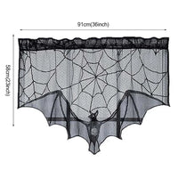 Halloween Bats & Spider Web Lace Decor Set