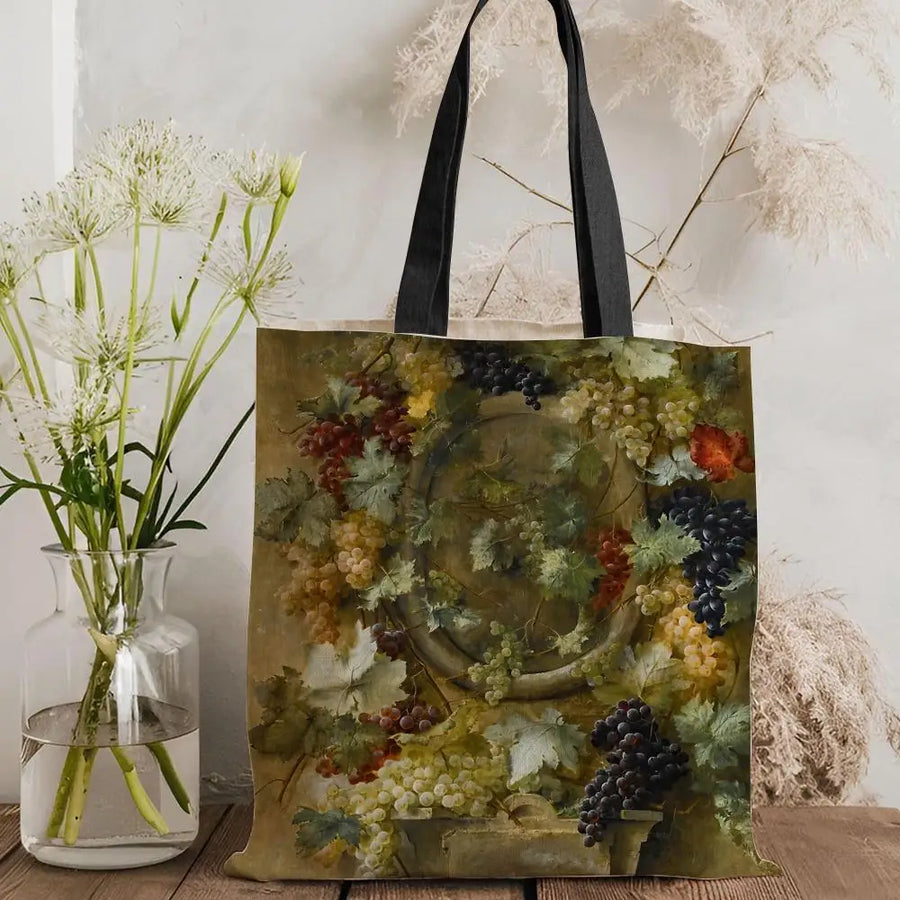 Still Life Painting Canvas Tote Bag — Eco Canvas | Large Capacity