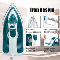 Ceramic steam iron