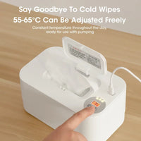 USB Baby Wipe Warmer with LED Display — Thermostat, Holds 80 Wipes