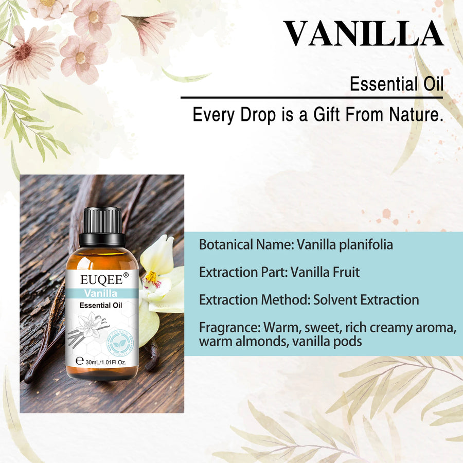 Pure Essential Oil — 30ml | 8 Fragrances | Aromatherapy & Diffuser