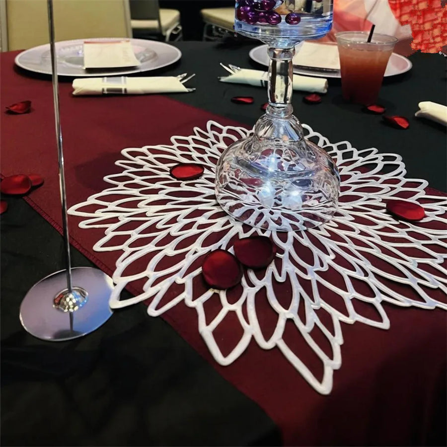4 PC/6 PC Flower Placemats