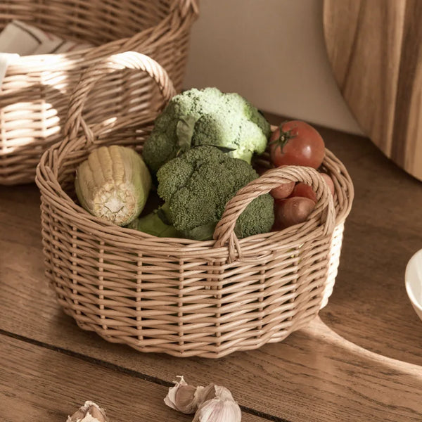 Natural Rattan Serving Tray