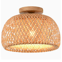 Handmade boho bamboo ceiling light