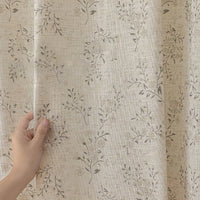 Vintage Linen Sheer Curtains