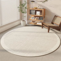 Minimalist Geometric Round Rug | Soft Flannel | Nordic Home Decor
