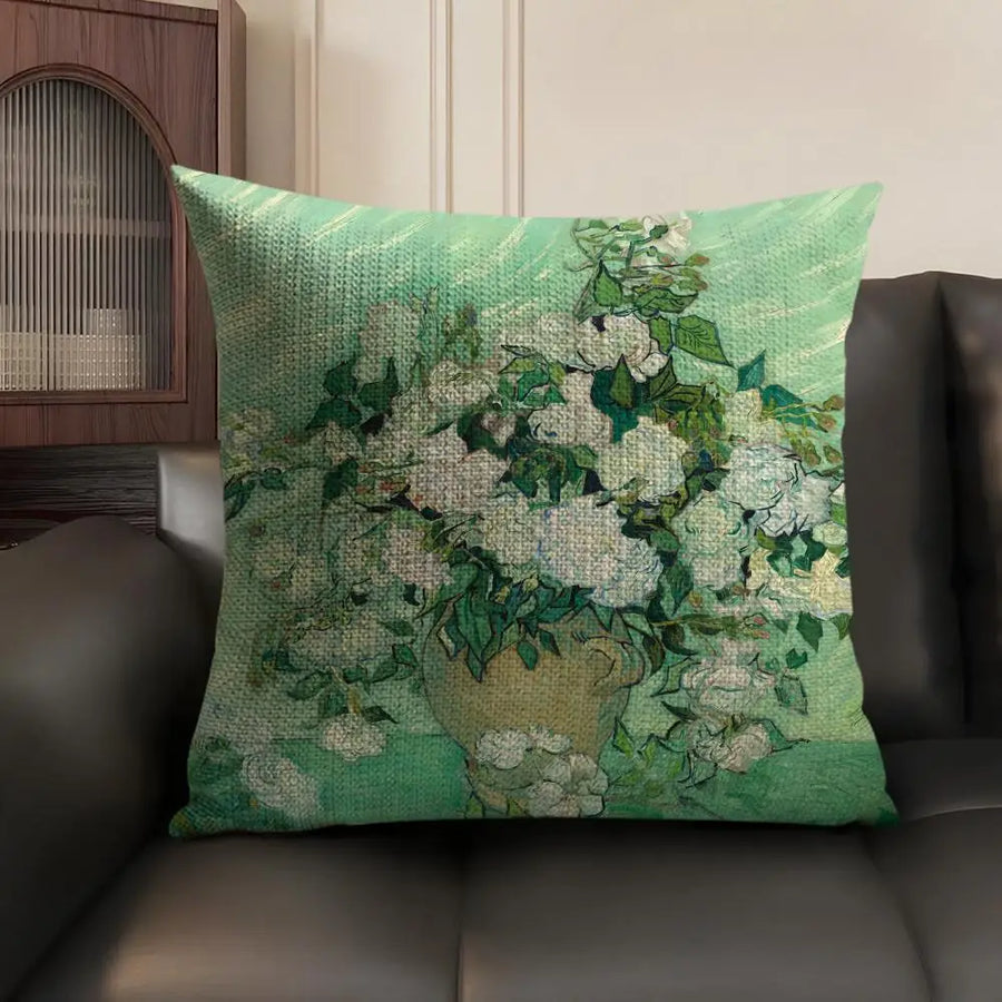 Van Gogh Art Cushion Cover — Natural Linen | Double-Sided Print